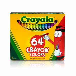 UPC 0071662000646 Crayola クレヨラ Crayons 64 クレヨン 64色 シャープナー付き 520064 日用品雑貨・文房具・手芸 画像