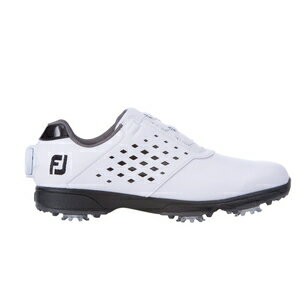 UPC 0084984650277 フットジョイ｜FootJoy 24.0cm レディース ゴルフシューズ ニューイーコンフォート ボア NEW e-comfort BOA 3E ホワイト×ブラック 98637W スポーツ・アウトドア 画像