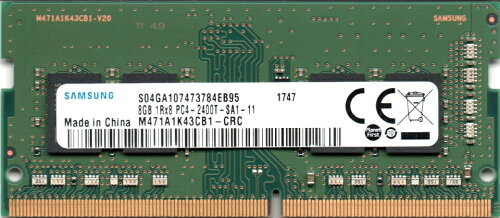 UPC 0098379047580 SAMSUNG ノート用メモリ 8GB DDR4 M471A1K43CB1-CRC パソコン・周辺機器 画像