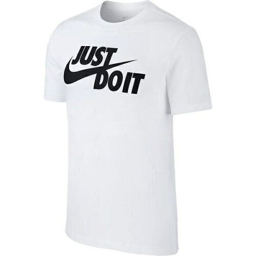 UPC 0191888625222 ナイキ メンズ 半袖 Tシャツ JUST DO IT スウッシュ Lサイズ/ホワイト AR5007 AR5007_19FA スポーツ・アウトドア 画像