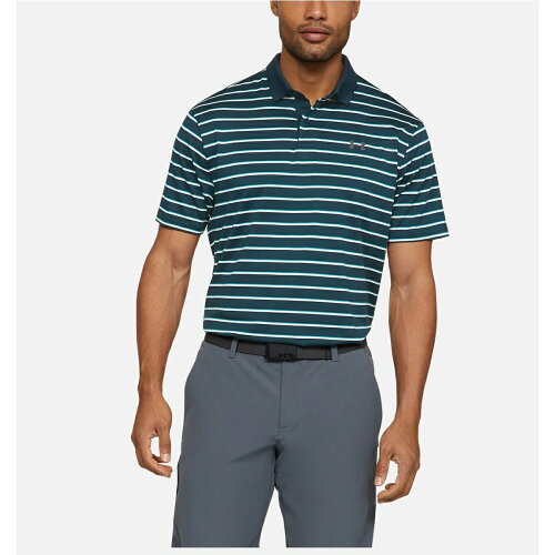 UPC 0192810649286 アンダーアーマー UNDER ARMOUR メンズ ゴルフウェア パフォーマンスポロ ディボットストライプ UA Performance Polo 2.0 Divot Stripe グリーン 1342082 431 スポーツ・アウトドア 画像