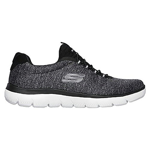 UPC 0193113646217 SKECHERS スケッチャーズ SUMMITS-FORTON スニーカー メンズ スリッポン ワイドフィット 25.0cm BKW BLACK×WHITE SKJ-52813W 靴 画像