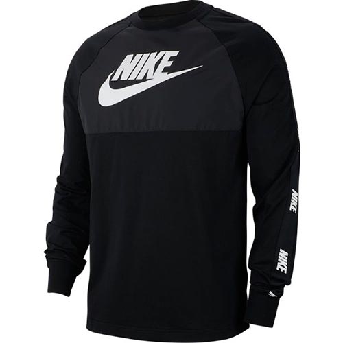 UPC 0193154881936 ナイキ NIKE メンズ スポーツウェア CE ハイブリッド L/S トップ ブラック/ブラック/ブラック/ ホワイト CJ4436 010 スポーツ・アウトドア 画像