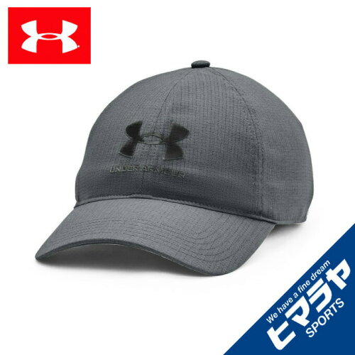 UPC 0194513881031 UNDER ARMOUR メンズ ランニングウェア 帽子 アイソチル アーマーベント アジャスタブル ISO-CHILL ARMOURVENT ADJASTABLE ピッチグレイ/ブラック 1361528 012 スポーツ・アウトドア 画像