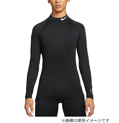 UPC 0195243251071 NIKE ナイキ Dri-FIT ナイキプロ メンズ タイトフィット ロングスリーブ モックネック トップ L 010 ブラック× ホワイト NJP-DD1987-010 スポーツ・アウトドア 画像