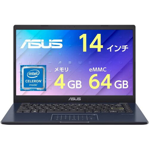 UPC 0195553682770 ASUS ノートパソコン L410MA Intel Celeron N4020 4GB eMMC 64GB 14型 フルHD L410MA-EK589XA スターブラックメタル パソコン・周辺機器 画像