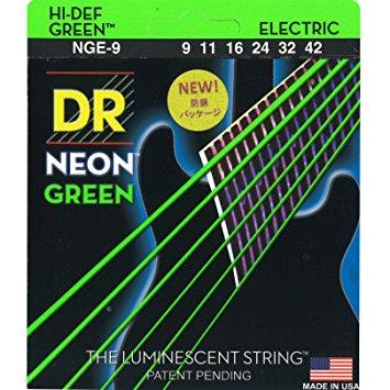 UPC 0600781003667 NGE-9 DR エレキギター弦 LITE .009-.042 NEON Hi-Def GREENシリーズ DR Strings NGE9 楽器・音響機器 画像