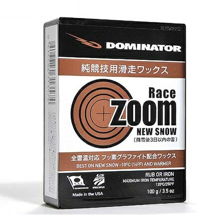 UPC 0616684313574 ドミネーター DOMINATOR RACE ZOOM 100g レースズーム NEWSNOW スキー スノーボード ワックス RZN100 スポーツ・アウトドア 画像