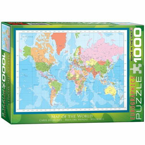 UPC 0628136612715 Eurographics 1000ピース ジグソーパズル ユーログラフィックス Modern Map of the World 6000-1271 ホビー 画像