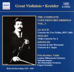 UPC 0636943192221 Complete Concerto Recordings 3 Anonymous String Quartet, London Philharmonic Orchestra, Fritz Kreisler, Jo CD・DVD 画像