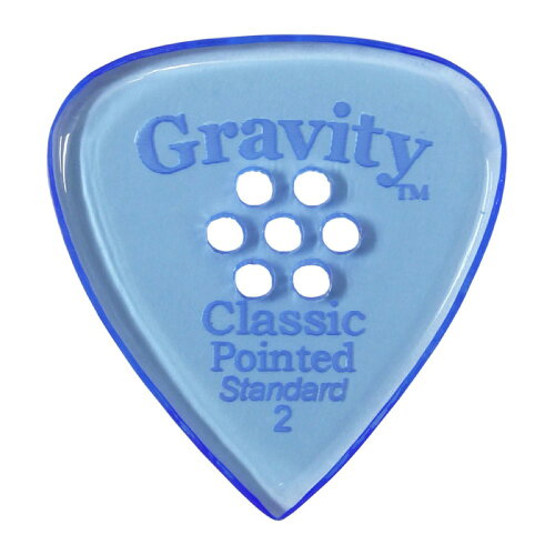 UPC 0644042584601 gravity guitar picks classic pointed -standard multi-hole- gcps2pm   blue ピック 楽器・音響機器 画像