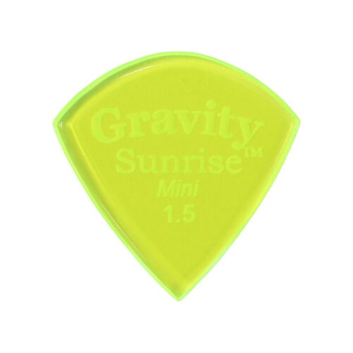 UPC 0644042584724 Gravity Guitar Picks Sunrise Mini Jazz GSUM15P/1.5 mm, Fluorescent Green 楽器・音響機器 画像