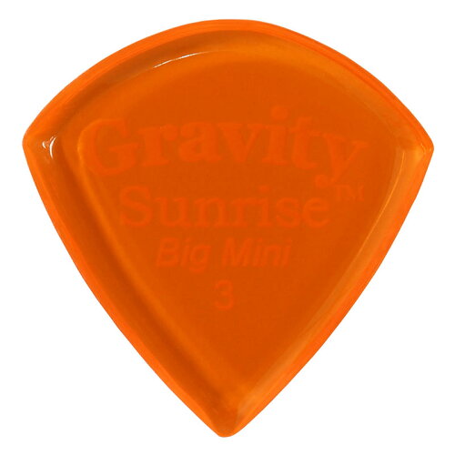 UPC 0644042584762 Gravity Guitar Picks Sunrise Big Mini GSUB3P/3.0 mm, Orange 楽器・音響機器 画像