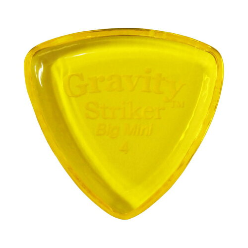 UPC 0644042585073 gravity guitar picks striker -big mini- gsrb4p   yellow ピック 楽器・音響機器 画像