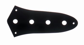 UPC 0645208000546 ALLPARTS HARDWARE 6508 Black Control Plate for Jazz Bass ジャズベース用コントロールプレート 楽器・音響機器 画像
