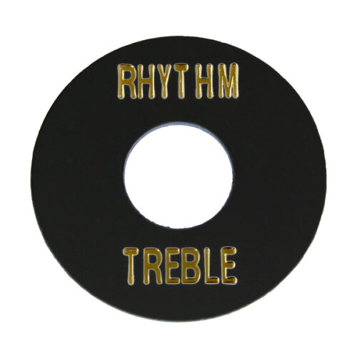 UPC 0645208000690 ALLPARTS HARDWARE 6551 Black Plastic Rhythm/Treble Ring トグルスイッチプレート 楽器・音響機器 画像