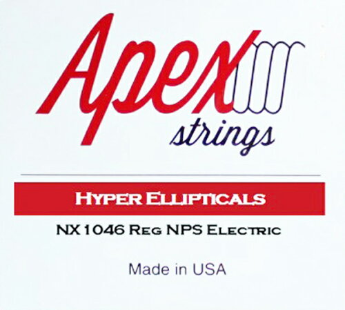 UPC 0645871655234 APEX エイペックス Hyper-Ellipticals Guitar Strings NX1046 Regular 楽器・音響機器 画像