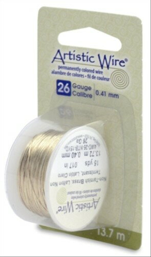 UPC 0656156970737 Beadalon Artistic Wire アーティスティックワイヤー ノンターニッシュブラス 0.4mm×約13.7m 26 1601521 日用品雑貨・文房具・手芸 画像