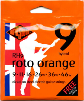 UPC 0686194000493 ROTO SOUND Electric Guitar Strings RH9 Roto Orange - Hybrid 楽器・音響機器 画像