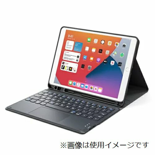 UPC 0709127113708 GreenLaw iPad 8世代 キーボード ケース タッチパッド付き ブラック パソコン・周辺機器 画像