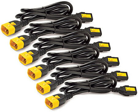 UPC 0731304296492 シュナイダーエレクトリック Power Cord Kit 6 ea Locking C13 to C14 AP8706S-WW パソコン・周辺機器 画像