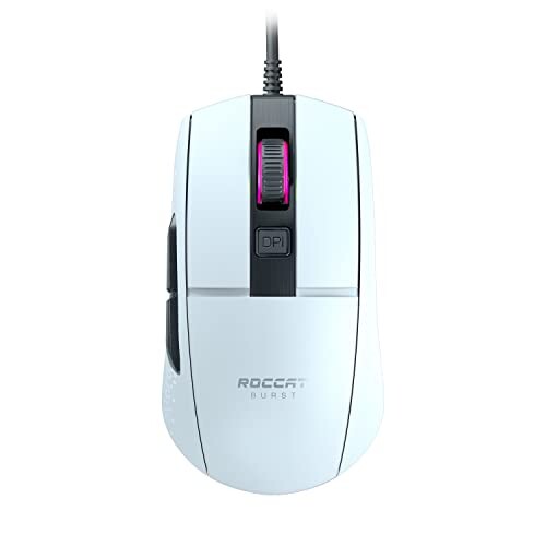 UPC 0731855507559 ROCCAT Burst Core 超軽量光学コアゲーミングマウス ホワイト 簡易パッケージ 茶箱のみ 軽量68g Titanスイッチオプティカル 光学式PixArt PMW3330 8500dpi 内部ハニカム構造 サイドボタン パソコン・周辺機器 画像