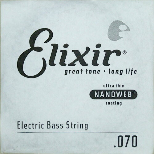 UPC 0733132153701 15370 ELIXIR エリクサー エレキベース バラ弦 .070 Elixir NANOWEB 15370 15370ELIXIR 楽器・音響機器 画像