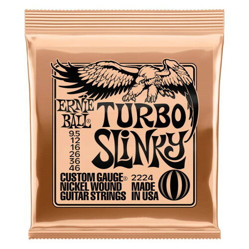 UPC 0749699103974 ERNIE BALL #2224 Turbo Slinky Nickel Wound Guitar Strings 楽器・音響機器 画像