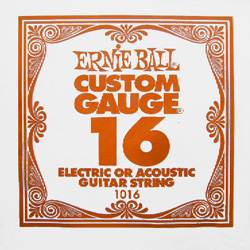 UPC 0749699110163 ERNiE BALL Electric or Acoustic Steel Plain 1016 .016 バラ弦 楽器・音響機器 画像