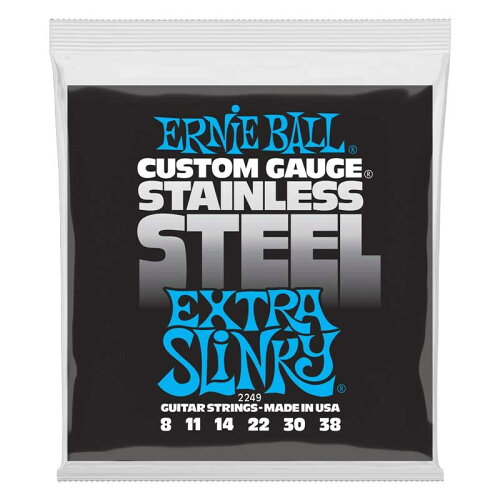 UPC 0749699122494 Extra Slinky Stainless Steel Electric Guitar Strings #2249 ERNIE BALL 日用品雑貨・文房具・手芸 画像