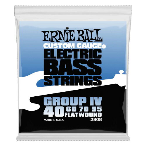 UPC 0749699128083 ERNIE BALL ベース弦 フラットワウンド 2808 FLAT WOUND GROUP4 フラット・ワウンド グループ4 楽器・音響機器 画像