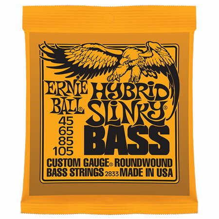 UPC 0749699128335 ERNIE BALL Round Wound Bass Strings #2833 HYBRID SLINKY 楽器・音響機器 画像