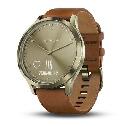 UPC 0753759197872 GARMIN ガーミン ウェアラブル端末 ウォッチタイプ vivomove HR 010-01850-75 Premium Gold スマートフォン・タブレット 画像