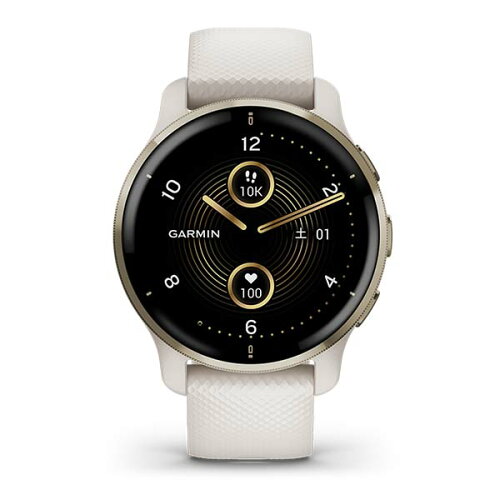 UPC 0753759291785 GARMIN VENU 2 PLUS WHITE/CREAM GOLD スマートフォン・タブレット 画像