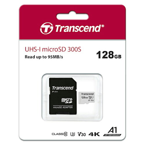 UPC 0760557842095 Transcend microSDXC/SDHC 300S TS128GUSD300S-A TV・オーディオ・カメラ 画像