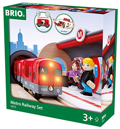 UPC 0767485363913 BRIO ブリオ WORLD メトロレールウェイセット 全20ピース 対象年齢 3歳～ 電車 おもちゃ 木製 レール 33513 おもちゃ 画像