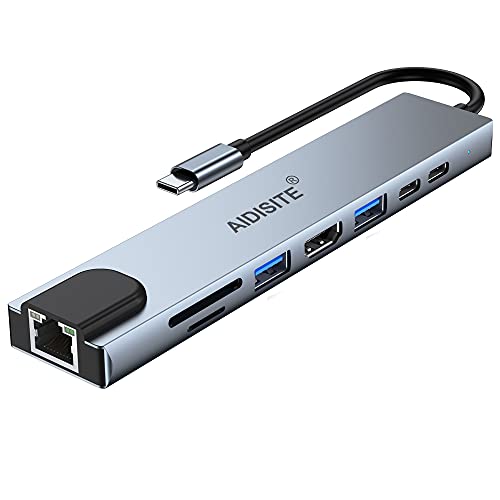 UPC 0792119717374 AIDISITE USB C ハブ アダプタ 8-in-1 パソコン・周辺機器 画像