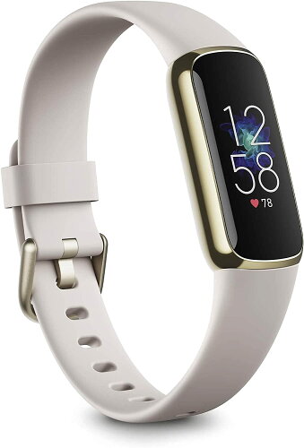 UPC 0810038854502 Fitbit LUXE フィットネストラッカー LUNAR WHITE/SOFT GOLD スマートフォン・タブレット 画像