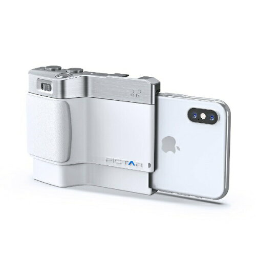 UPC 0812112021350 MIGGO iPhone用カメラグリップ PICTAR ONE MARK II J スモーキ―ホワイト MWPT-ONESW46J スマートフォン・タブレット 画像