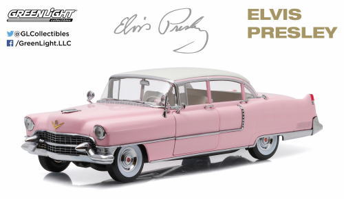 UPC 0812982022211 1/18 Elvis Presley 1935-77 - 1955 Cadillac Fleetwood Series 60 “Pink Cadillac” グリーンライト おもちゃ 画像