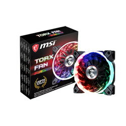 UPC 0824142184752 MSI ケースファン120mm / 2100RPM Torx Fan 12cm LED RGB パソコン・周辺機器 画像