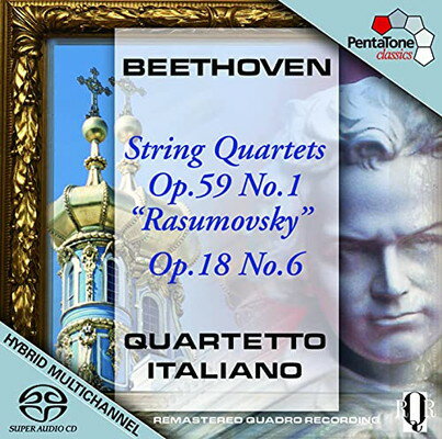 UPC 0827949017568 Beethoven ベートーヴェン / 弦楽四重奏曲第7番 ラズモフスキー第1番 、第6番 イタリア四重奏団 輸入盤 CD・DVD 画像