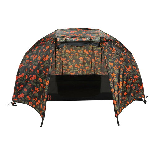 UPC 0840230608498 POLeR ポーラー 1 PERSON TENT O/S ORCHID FLORAL BLACK 221EQU5202-ORCF スポーツ・アウトドア 画像