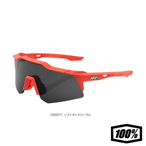 UPC 0841269157285 100 Percent スポーツサングラス SPEEDCRAFT XS Mirror Lens Soft Tact Coral×Smoke 61005-068-57 スポーツ・アウトドア 画像