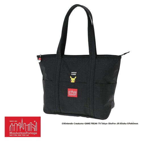 UPC 0843531089157 Manhattan Portage マンハッタンポーテージ Tompkins Tote Bag Pokemon ピカチュウ M Black 1000 MP1336ZPIKACHU バッグ・小物・ブランド雑貨 画像