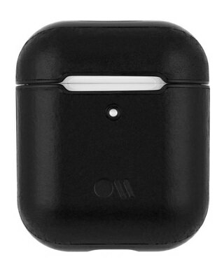 UPC 0846127185356 Case-Mate AirPods Hook UPS case & Neck Strap - Leather - BLACK/BLACK TV・オーディオ・カメラ 画像