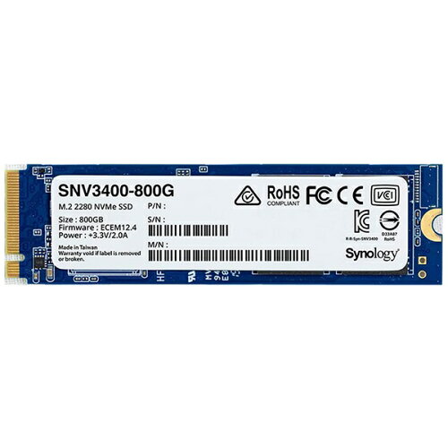 UPC 0846504004225 Synology NAS キャッシュ用 NVMe SSD 800GB SNV3400-800G パソコン・周辺機器 画像