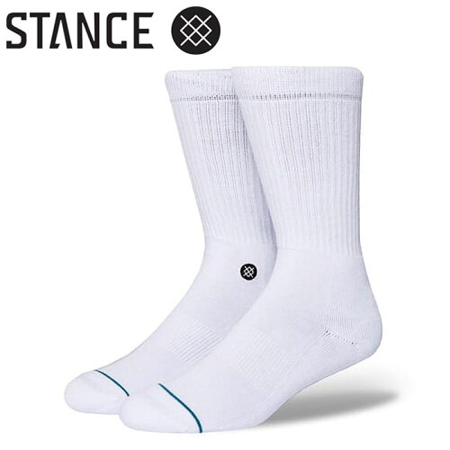 UPC 0847142092278 STANCE メンズ ソックス ICON ホワイト/ブラック 25.5-29.0cm M311D14ICO WHB インナー・下着・ナイトウェア 画像