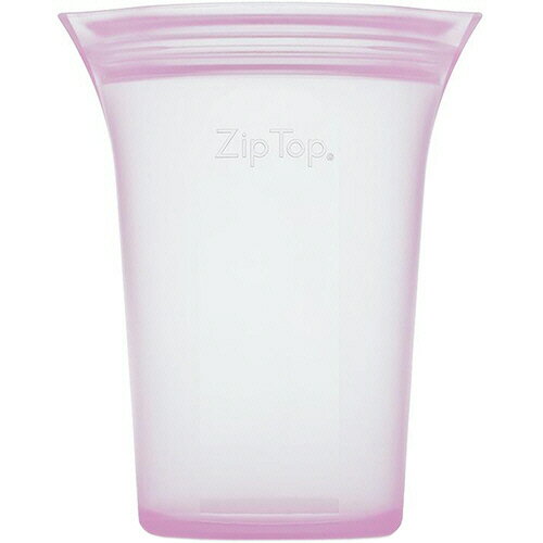 UPC 0850002922134 ジップトップ Zip Top シリコン製 保存容器 カップ M 473ml レンジ 食洗器対応 ピンク ジップ トップ キッチン用品・食器・調理器具 画像