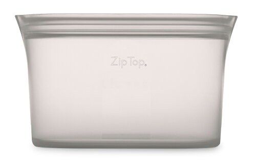 UPC 0857247005981 ジップトップ Zip Top シリコン製 保存容器 ディッシュ L 946ml レンジ 食洗器対応 グレー ジップ トップ キッチン用品・食器・調理器具 画像